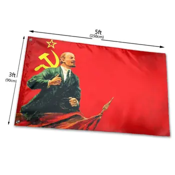 90x150cm Lenini Partei Lipu