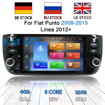 Android 8.1 Auto DVD mängija GPS Navigation autoraadio Stereo Headunit Fiat Punto 2009 - Linea 2012 - 2018 Mms-IPS