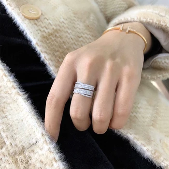 ANI 18K Valge Kuld (AU750) Naiste abielusõrmus 0.80 CT Kuld Heliseb anillos mujer Tõeline Looduslik Teemant Sõrmus Naistele Kohandada