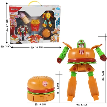 Anime, Joonis Tegevus Poiss Robot Burger Jäätis, Friikartulid Kook Nukud Mudel Cartoon Toidu Võõras Laste Haridus-Deformatsioon
