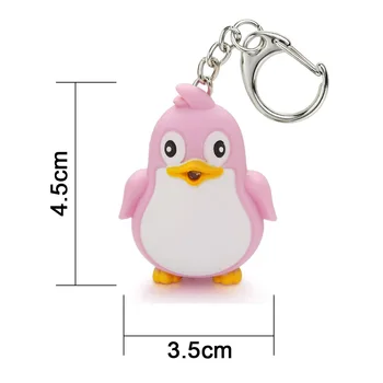 Armas Pingviin Võtmerõngast LED Taskulamp Koos Heli, Valguse Keyfob Kids Mänguasi Kingitus Lõbus Loomade Keyholder Fashlight Võtmehoidja K391