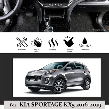 Auto Põranda Matt Kia SPORTAGE Kx5 2016 2017 2018 2019 LHD Custom Fit Vaip libisemisvastase Kattega Ees Taga Pad Veekindel Lõhnatu