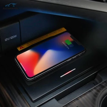 Auto traadita mobiiltelefoni kiire laadija, ladustamise kasti traadita laadimise juhatuse QI kaas Toyota camry 8. 2018 2019 Põlvkonna