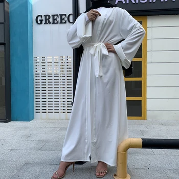 Avada Seal Kaftan Dubai Abaya Türgi Kimono Jakk Islam Moslem Hijab Kleit Jilbab Abayas Naiste Hommikumantel Ete Kauhtana Islami Riided