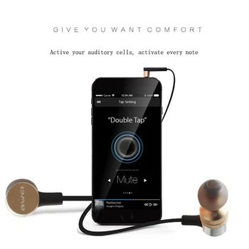 Awei ES-20TY Bass Heli Kõrvaklapid, In-Ear Sport Metallist Peakomplekti, Xiaomi iPhone Peakomplekt Samsung fone de ouvido auriculares