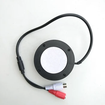 CCTV korja Mikrofon Mini Audio kaamera security RCA Audio Väljund musta värvi kõrge kvaliteedi tundlikkus ümar kuju