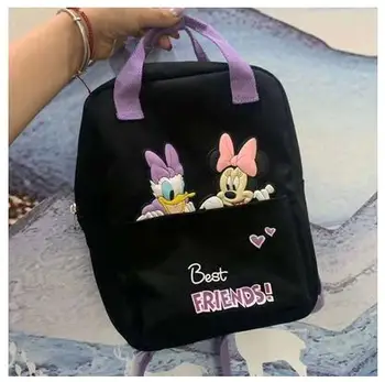 Disney Minnie Mouse Laste kott Cartoon Daisy Laste seljakott Miki Hiir Mustriga Seljakott Kooli Kotti Poistele Tüdruk