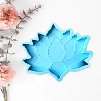 DIY Crafts Decor Lotus Flower Diplomeeritud Epoksüvaik Hallituse Cup Matt Silikoon Hallituse Uus