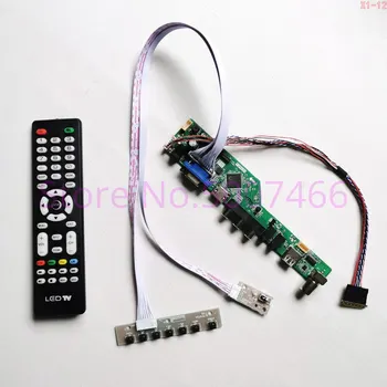 Eest N156HGE-L11/L21/LA1/LB1/LG1 1920*1080 TV display-drive kontroller kaart WLED LVDS 40Pin sülearvuti paneel, VGA USB-AV-RF Komplekt