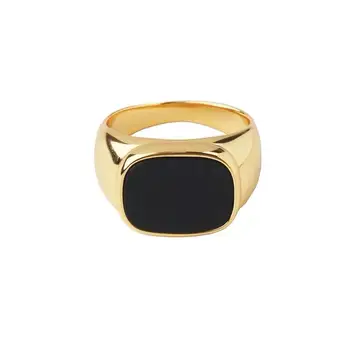 Euroopa ja Ameerika Liialdatud Kolme osaline Komplekt Gold Must Ovaalne Rõngad Naine Gooti Sõrme Ehted Pool Girl ' s Ring