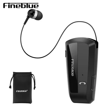 Fineblue UUS F990 Traadita Bluetooth-Kõrvaklapid Koos MIKROFONIGA Kaela Klipp Teleskoop Tüüpi Äri, Sport Stereo In-ear Koos Kott