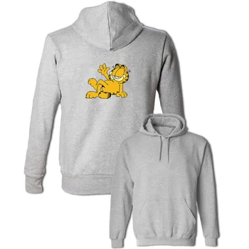 Garfield Kass Cute Cartoon Topp Naiste ja Meeste Tüdruku Daamid Dressipluus Hip-Hop Jakid Sügis Kevad Pullover Topid Suurus S-3XL