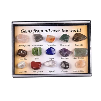 Gemstone Kogumise Kast (15 Tükki Mineraalõlid)