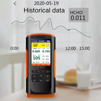 HCHO TVOC PM2.5 Detektor Õhu Kvaliteedi kontrollimiseks Tester Meeter 2.8 Tolli LCD Color ScreenHome Gaasi Termomeeter Analüüs
