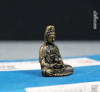 HEA Budistliku Amulett Kreeka-Budistlik tasku reisi talisman HEA ÕNNE Ohutuse Avalokitesvara Guanyin Tempel, Buddha pronksist kuju A2