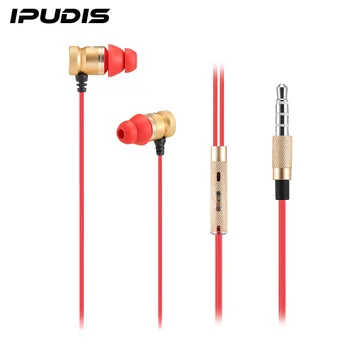IPUDIS Metallist Magnet Juhtmega Kõrvaklappide jaoks, Telefon, Sport Earhook Earbuds 3,5 mm AUX Mikrofoniga