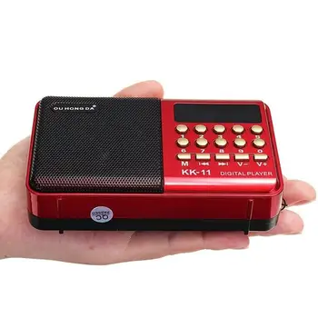 K11 FM-Raadio Kõlar Toetab Micro SD/TF mälukaart USB drive FM-AUX-Laetav Kaasaskantav Raadio Pihuarvutite Digitaalne FM-USB-MP3-Mängija
