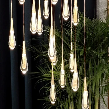 Kaasaegne Crystal LED Ripats, Tuled Kuld Köök Hotel Hall Valgus Rippuvad Lambid Magamistuba LOFT Kunsti Ripats Lamp Lighting Fixtures