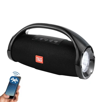 Kaasaskantav Juhtmevaba Bluetooth Kõlar Veekindel Väljas Subwoofer, USB-AUX-Raadio Mp3-Mängija Boombox Soundbar+Led Taskulamp