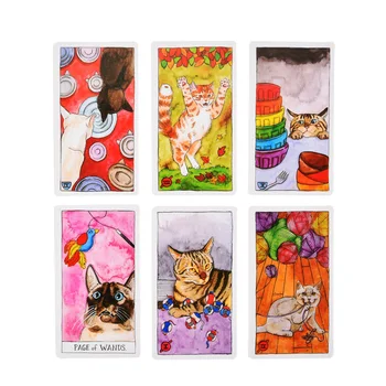 Kass Tarot Kaardid Mängu Inglise Tarot Teki Tabel Kaardi Lauamänge Pool Mängib, Tarot Kaardid, Pere Meelelahutus Mängud