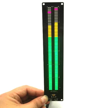KUUM AS60 Dual Channel LED Digitaalse Muusika Spekter o müratase Ekraan DIY Kit