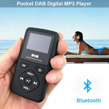 KUUM DAB/DAB Digitaalne Raadio, Bluetooth 4.0 Isikliku Tasku FM-Mini Kaasaskantav Raadio Kõrvaklapid MP3-Micro-USB-Kodu