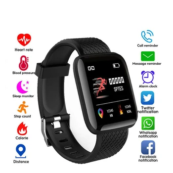 KUUM Smart Watch Meeste Must Veekindel Nutikas Käevõru Vere Hapniku Südame Löögisageduse Sinine Smartwatch， Iphone 12