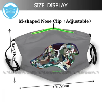 Lahe Kujunduse Kaitsev Itaalia Väikehurt Näo Mask Väljamõeldud Unisex Riie Näo-Suu Mask Filtrid