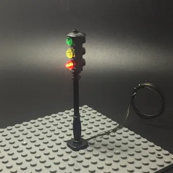 LED tänava liiklust foor jaoks lego city sarja Tellised/block set Mudel