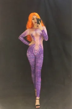 Lilla 3D-Printimine Madu Naiste Kombekas Ööklubi Dj Kostüüm Tantsija Bodysuit Etapp Kanda Costome Tulemuslikkuse Pool Tähistada