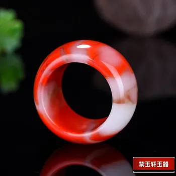 Loomulik Värv Hetian Jade Ringi Hiina Featured Amulett Mood Võlu Ehted on Käsitsi Nikerdatud, Käsitöö, Kingitused Naistele, Meestele