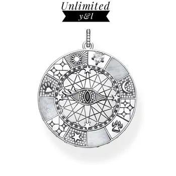 Maagiline Amulett Ripats Silma Moon Star Lucky Sümbolid Puhas 925 Sterling Hõbe Vintage Võimas 2020 Ehted Aksessuaarid, Naised, Mehed