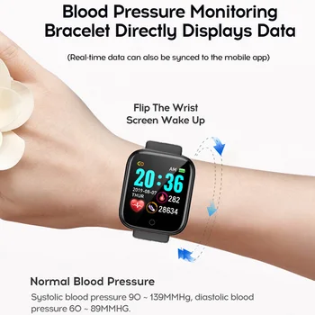 Mehed naiste smart watch smartwatch 2020 Fitness Kellad Tracker Heart Rate Tracker pildistamine
