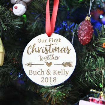 Meie Esimesed Jõulud Ornament, Personaliseeritud Jõulud Puu Ripub Ripats ,Kaasamine Paarid Jõulud Kingitus, Xmas Decor