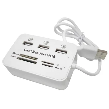 Micro-USB-Hub 3.0 Combo 3 Sadamate Spliter toiteplokk TF/SD/MS/M2 Card Reader all in One PC-Arvuti Lisaseadmed Dropshipping