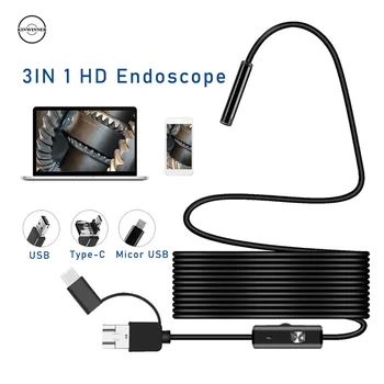 Mini HD 3.9 mm Pehme Ja Kõva Endoscope Kaamera Arvuti USB-Android Tüüp C Endoscope Kaamera 5.5,7 ,8 mm Diameetriga Veekindel 5M 10M