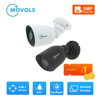 MOVOLS 5MP HD Turvalisuse Kaamera Outdoor/Indoor Öise Nägemise AHD Metallist Kaamera Sony Sensor Bullet Valve Kaamera