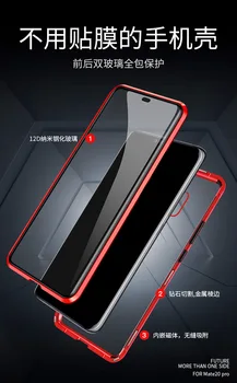 Näiteks Huawei Honor 9X Pro Magnetic Juhul Au 20 Pro 8X 10 Nova 5 Pro kahepoolne Karastatud Klaasi puhul Huawei Mate 20 30 Lite