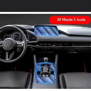 Näiteks Mazda 3 Axela 2020 RHD Armatuurlaud Navigatsioonisüsteemid Ekraani Kaitsva TPÜ Filmi Universaalne kriimustuskindel Elastne Karm Kleebis