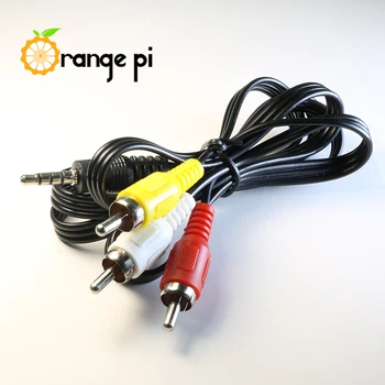 Oranž Pi 70CM/2FT 3.5 MM Jack 3 RCA Male Plug Adapter Audio-Video Converter AV-Kaabel