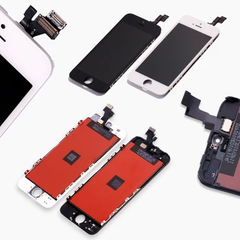 Ovsnovo AAA+ LCD iPhone 7 Digitizer Ekraan Assamblee Asendamine Ekraani+Klaas Protector&Tools Valge/Must Nr Surnud Pixel