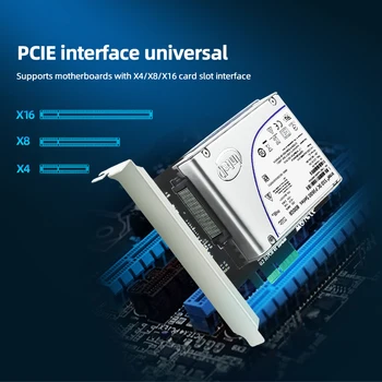 PCIE Ärkaja U. 2 PCI Express3.0 X4 Adapter Liides Gen3 Pci Kaart Arvuti Kõvakettale Arvuti Komponendid Laienduskaardi