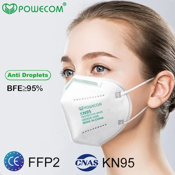 POWECOM Korduvkasutatavad Näo Maski Filtri KN95 Respiraatorit, Maskid 95% filtreerimine Ohutus-PM2.5 Tolmukaitse Mask Suu Muffle Mask Täiskasvanud Lapsed