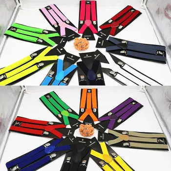 Reguleeritav Elastne Täiskasvanud Suspender Rihmad Y Kuju Clip-Meeste Traksid 3 Clip Püksid, Traksid Naiste Vöö Rihmad