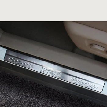 Roostevabast Terasest Ukse Lävepakk Lohistama Plaadi Nissan X-Trail - 2019 T32 Teretulnud Pedaali Sisekujundus Car Styling Tarvikud