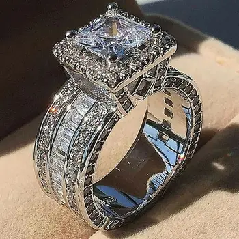 S925 Sterling Silver 1.5 AAA Teemant Sõrmus Naistele Bijoux Femme Anillos Mujer Hõbe 925 Ehted Füüsiliste Kalliskivi Teemant Rõngad
