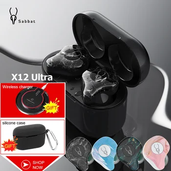 Sabbat X12 Ultra TWS Kõrvaklapid Traadita Earbuds 5.0 Bluetooth Peakomplekt IPX5 Veekindel APX-T Audio 3.7 V In-Ear