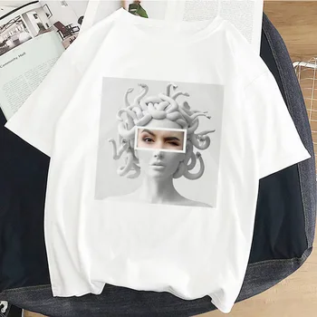 See on meduusa Pea, Mis Lülitab Neid Kivi T-Särk Naiste Suvel Casua Top, T-särk Naine Kuju Lõbus Harajuku Vintage Tshirt