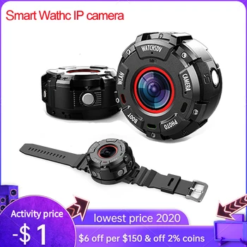 Smart Watch sport action kaamera IP68 Veekindel 1080P HD WiFi Sport Action Kaamera lainurk-Objektiivid Öö Versiooni IP Kaamera