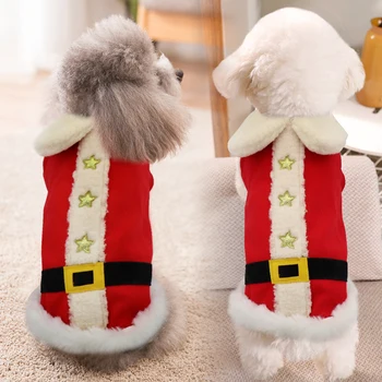 Soe Jõulud Koera Riided Väikesed, Keskmise Suurusega Koerad Kassi Kostüüm Santa Mops Chihuahua Pet Riided Jope Mantel Lemmikloomad Kostüüm
